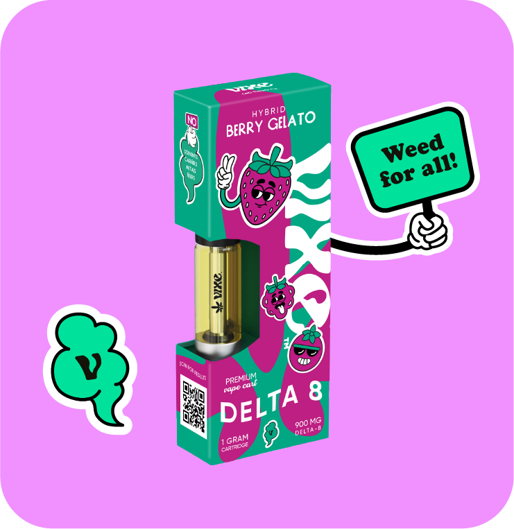 Vixe Delta 8 Cart - Berry Gelato