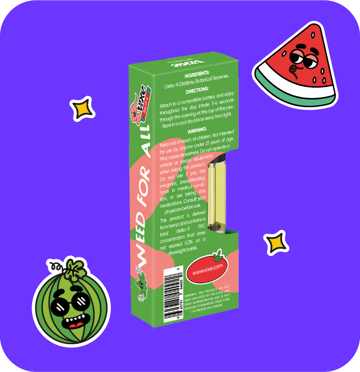 Vixe Delta 8 Cart - Watermelon Zkittles
