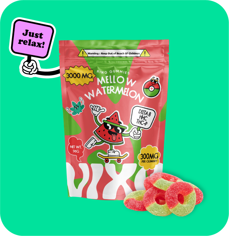 Vixe Gummy Rings - Mellow Watermelon