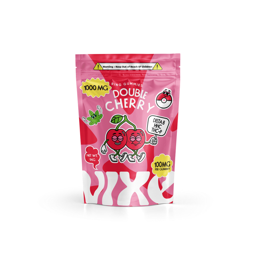 Vixe Gummy Rings - Double Cherry